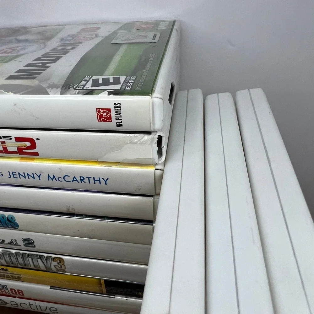 Nintendo Wii Video Game Lot 21 Games Wii Fit Madden COD Star Wars Tested Covers
